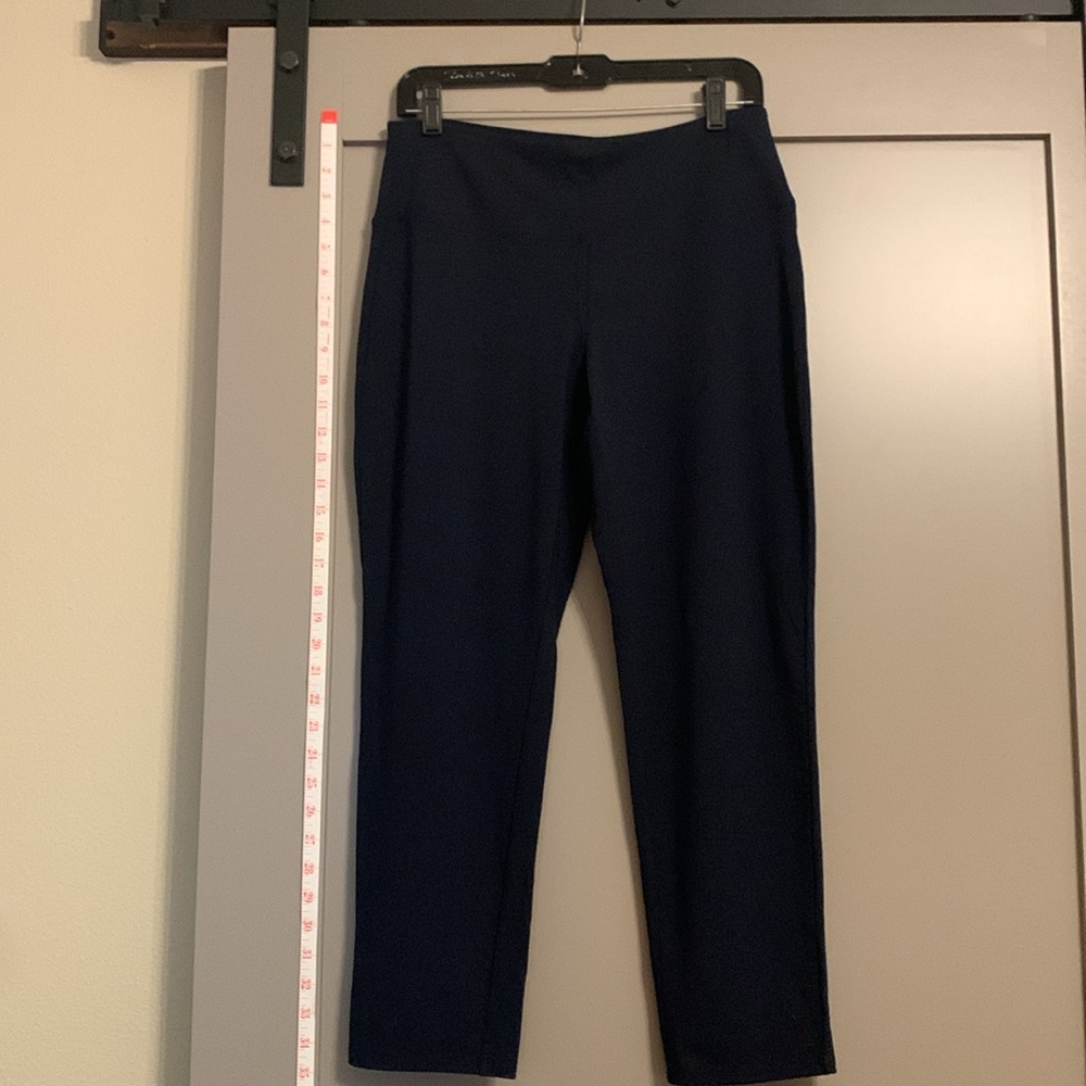J. Jill Navy Pull-On Smooth - Fit  Slim Leggings Petite Small